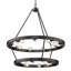 Lustre spectaculaire en forme de roue de chariot 15 lumières Easterwood