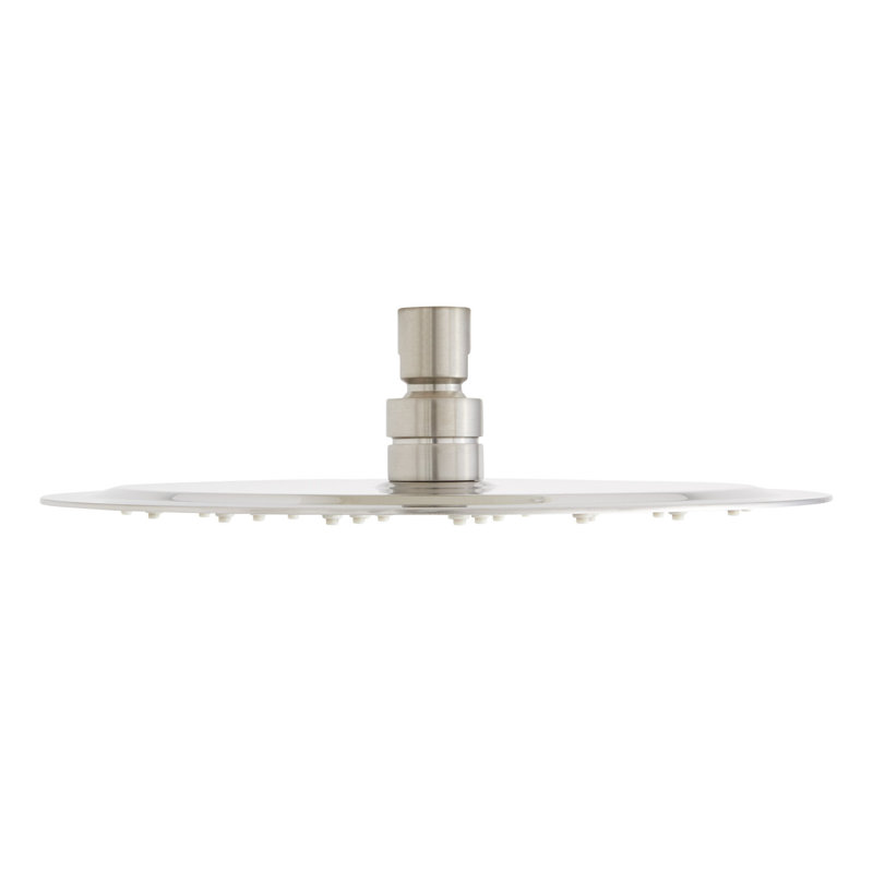 10" Contemporary Low Profile Rainfall Shower Head 2.5 GPM, Brushed Nickel