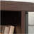 Hutch with Concealed Compartments, Brown finish