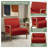 Novak Upholstered Mid-Century Armchair with Wood Arms and Frame-1352453981-1355296396