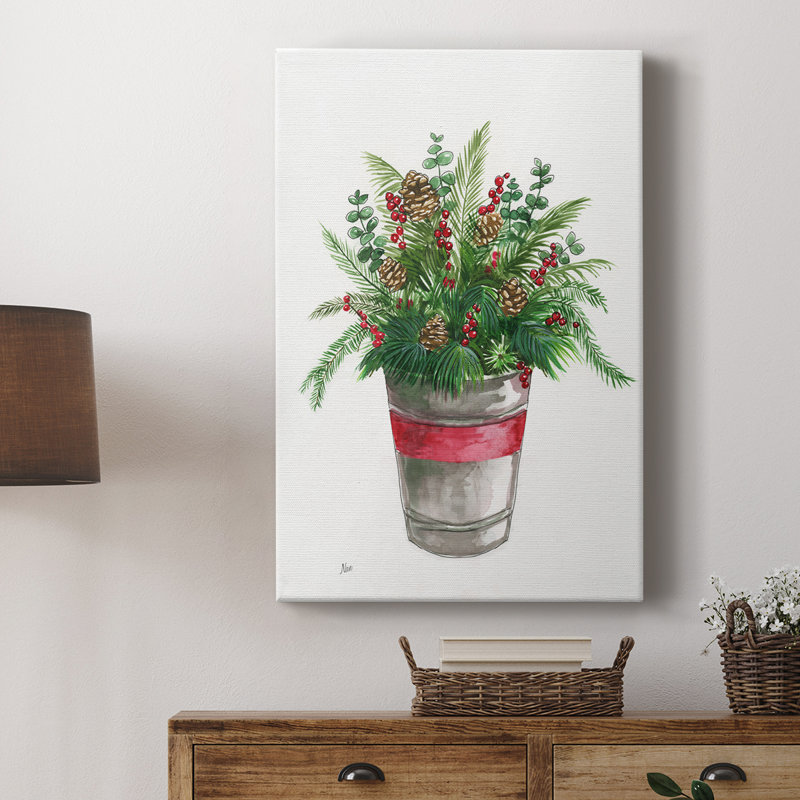 Hiver verts - galerie Cavas sur mesure, H 18 po x l 12 po