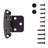 Surface Self-Closing Variable overlay Face Frame Self-Close - Oil-Rubbed Bronze Highlighted Hardware for Drawers & Cabinets-9114309