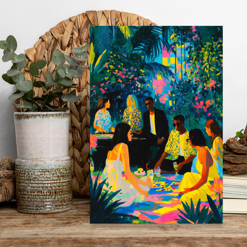 «Vibrant Garden Party», 18" H x 12" W