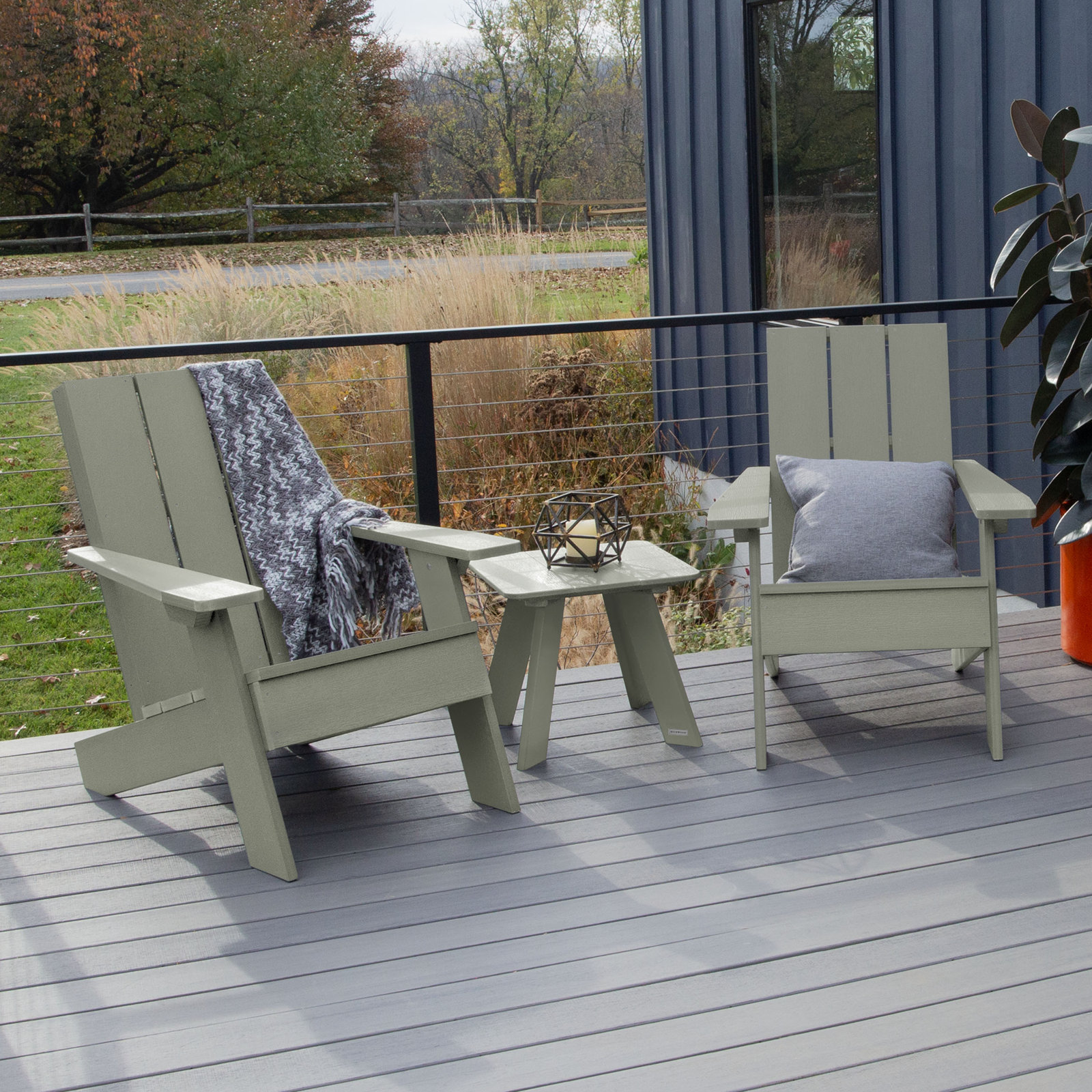 Byrnes 2 - Person Patio Conversation Set, Eucalyptus
