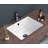 White Ceramic Rectangular Undermount Bathroom Sink With Overflow - 21" X 14" | Gift Idea