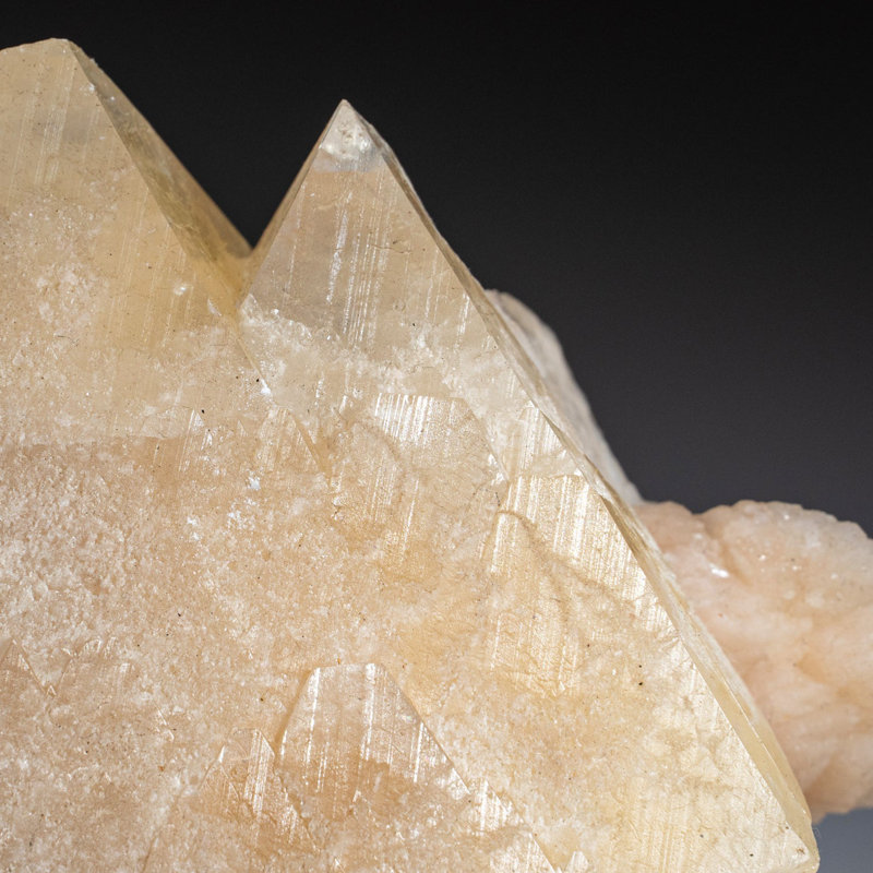Pow Powell cristal sur stilbite de Jalgaon, Maharashtra State, Inde
