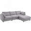 Canapé modulaire Upholstery, canapé en L avec méridienne réversible