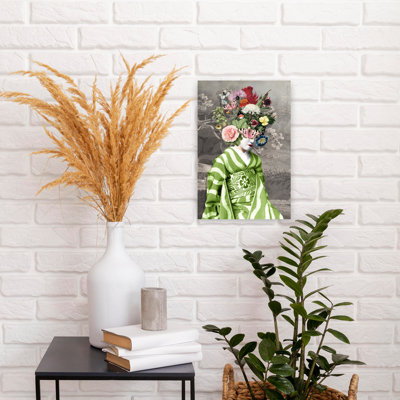 «A Summer Geisha Elegant Vintage Portrait Spring», art mural