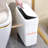 JOYBOS White Bag Lid Trash Can