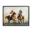 Peinture équestre de joueurs de polo sur bois par Ziwei Li, peinture-93922712