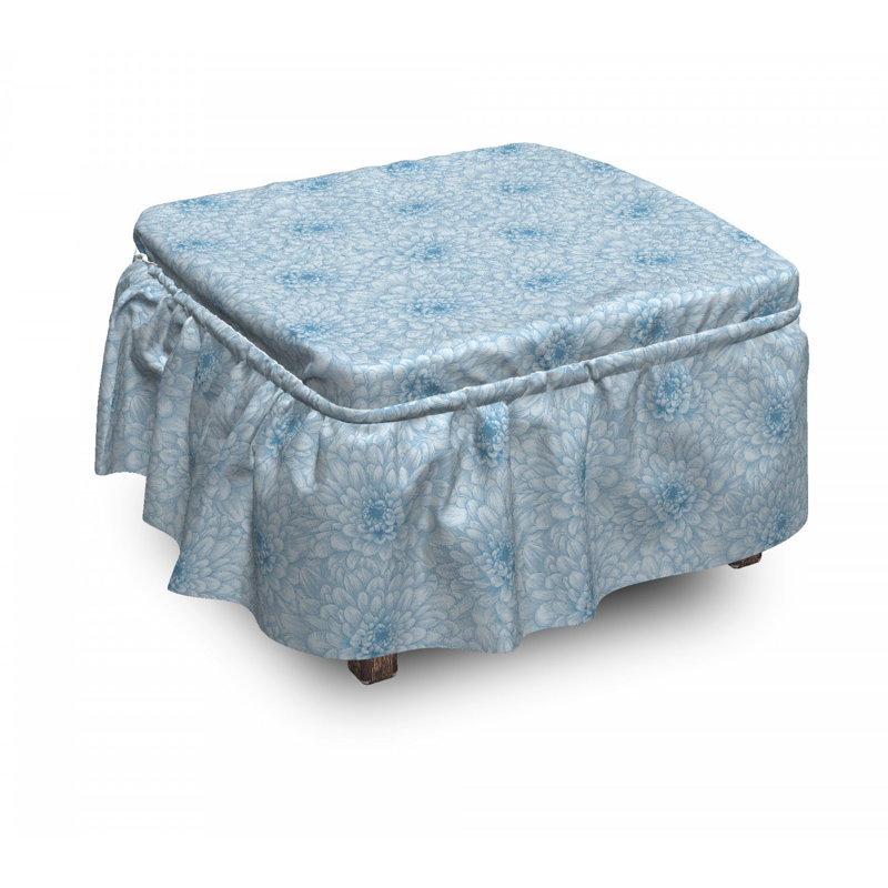 Box Cushion Ottoman Slipcover