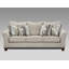 Ensemble de canapé et causeuse luxueux en tissu pour une détente et un style ultimes-108846990