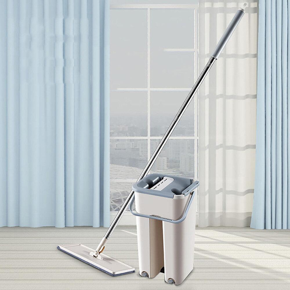 Oshang Flat Mop and Bucket OG3 - Hand-Free Floor Cleaning Mop - 2