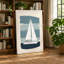 Sailing at Dawn Mid-Century - Wrapped Canvas-1201243209-1201243215