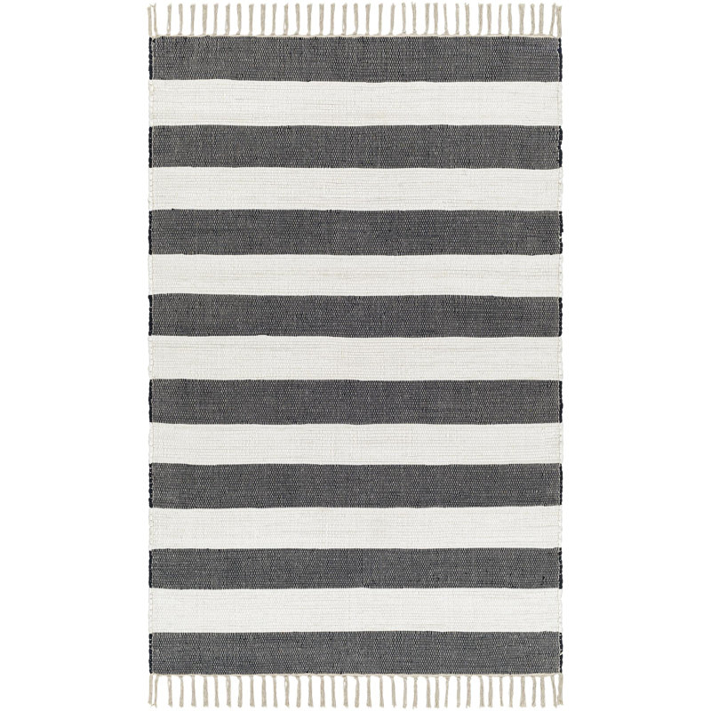 Anayah Cotton Striped Indoor Rug, Rectangle 8' x 10'