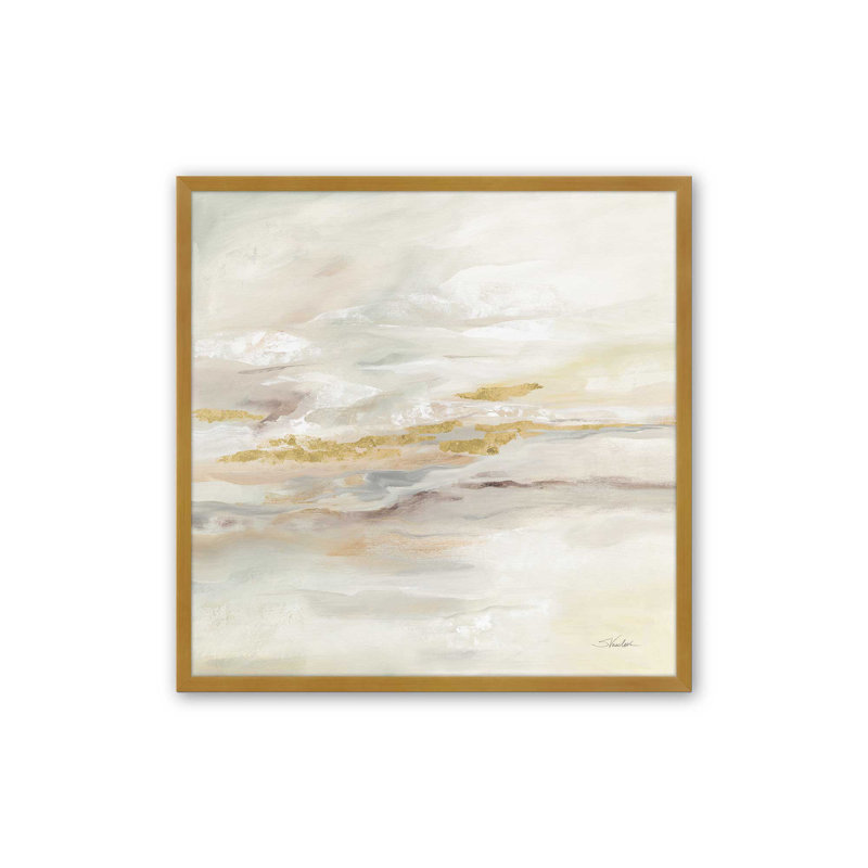 Wave Formations I Print, H 21,75 po x l 21,75 po, Cadre doré