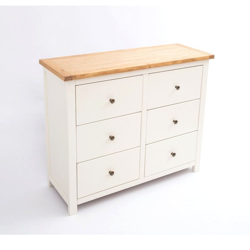 Yahya 110cm W 6 - Drawer Chest of Drawers