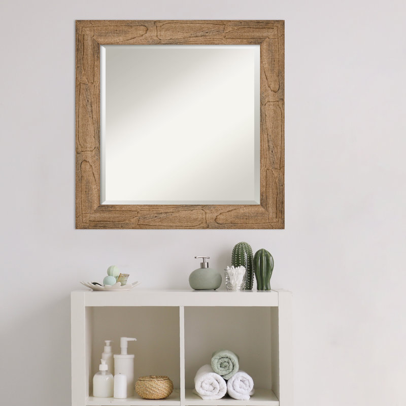 Miroir de salle de bain Mcrae, 25,38 po x 25,38 po