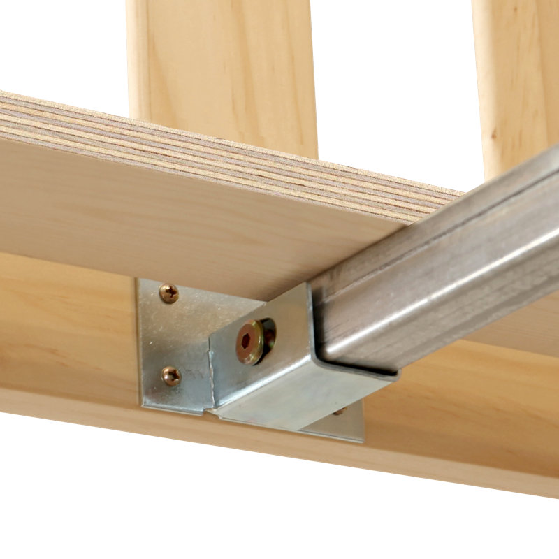 Lit plateforme Bolin en bois massif par Harriet Bee, Naturel, Double
