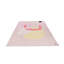 No Pattern And Not Solid Colour Machine Woven Pink Area Rug-55987514