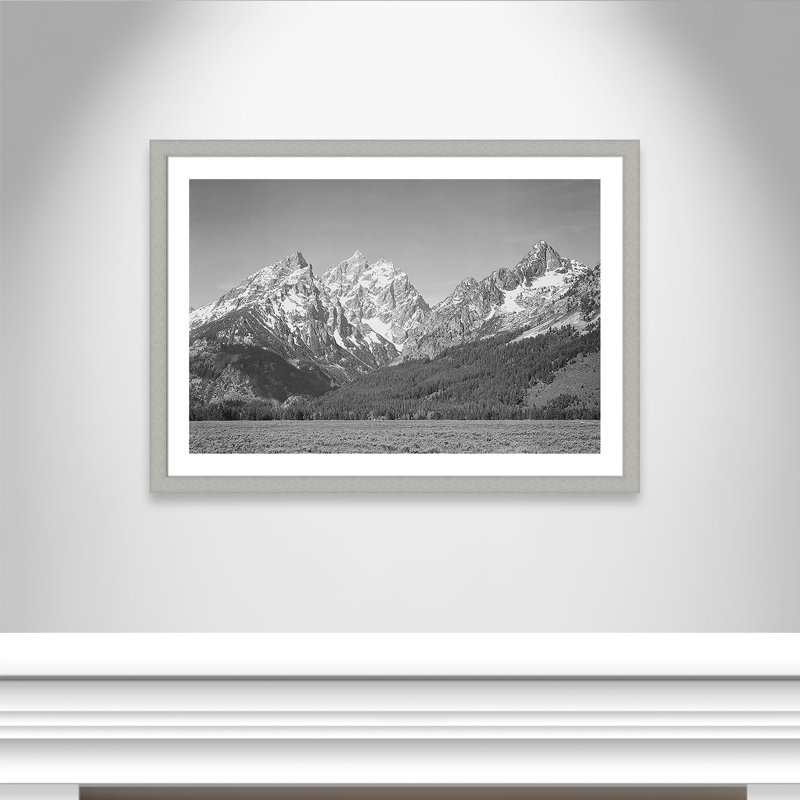 Lyliana Grand Teton Wyoming, 3 pi Ansel Adams, reproduction de photo encadrée