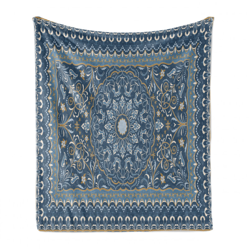 Hand Woven Throw Blanket, 60" W x 80" L