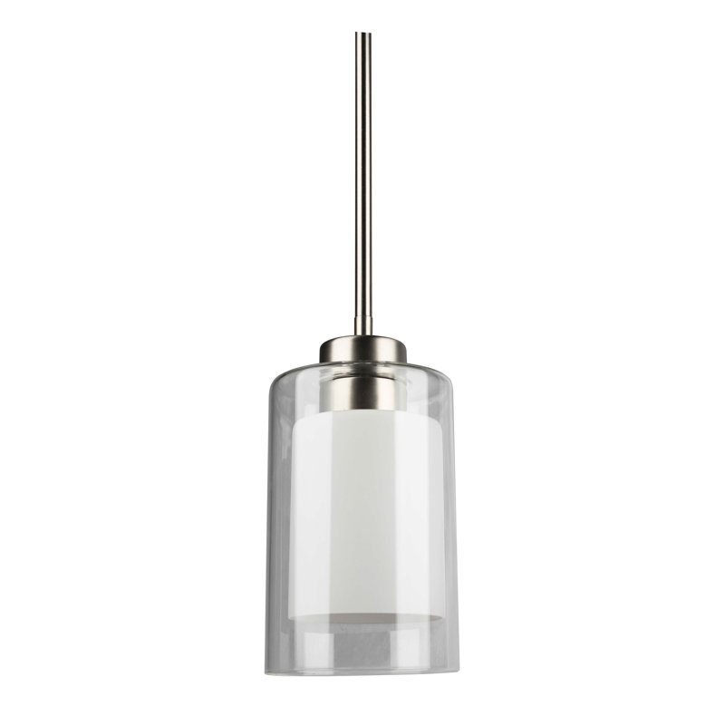 Rumson 1 - Light Brushed Nickel Single Pendant