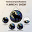 Panneau de vitrail 12 "H Wolf Moon-1660312591