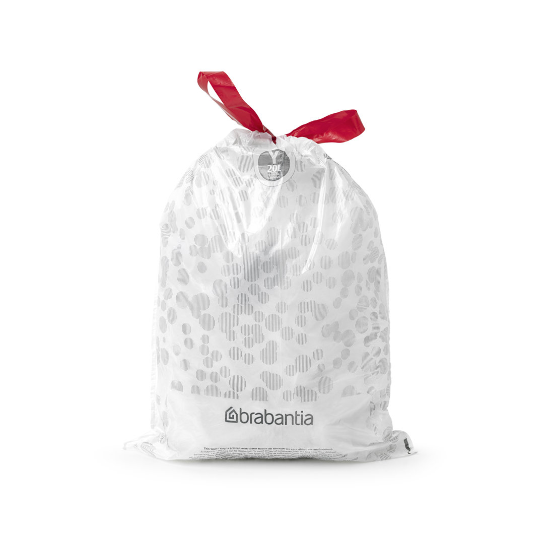Brabantia 5.3 Gallons Plastic Trash Bags - 120 Count (Set of 120) Brabantia