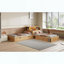 Lit plateforme simple en L avec armoires de rangement, bureau, lit gigogne et lumière DEL-856782322-856782321