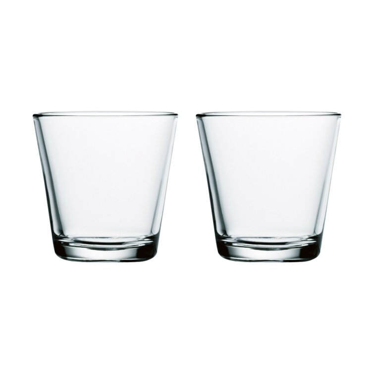 Iittala Kartio Crystal Tumblers, Clear - 7 oz - Set of 2