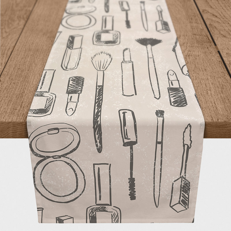 Chemin de table Dewaun, L 72 po x l 16 po, Gris