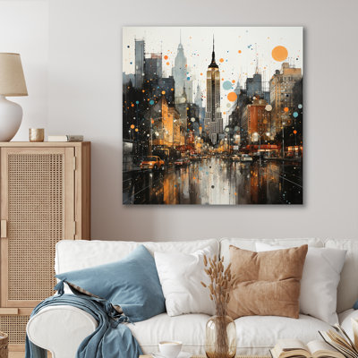 " City Rhythm Street II " Mixed Media and Color Photography Print