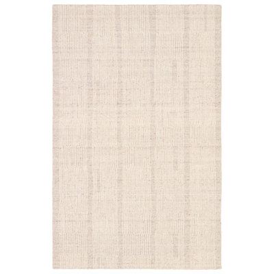 Vibe By Latitude Run® Edher Handmade Performance Striped Taupe/Cream Area Rug (18" Swatch)