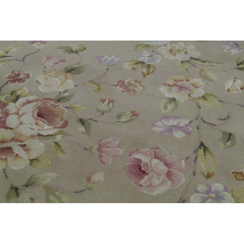 Wool Floral Area Rug