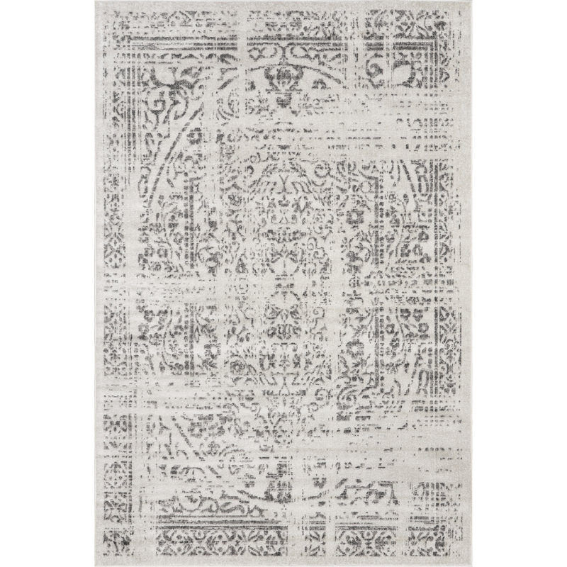 Etasha Vintage Traditional Power Loom Performance Rug, Rectangle 3' x 5'