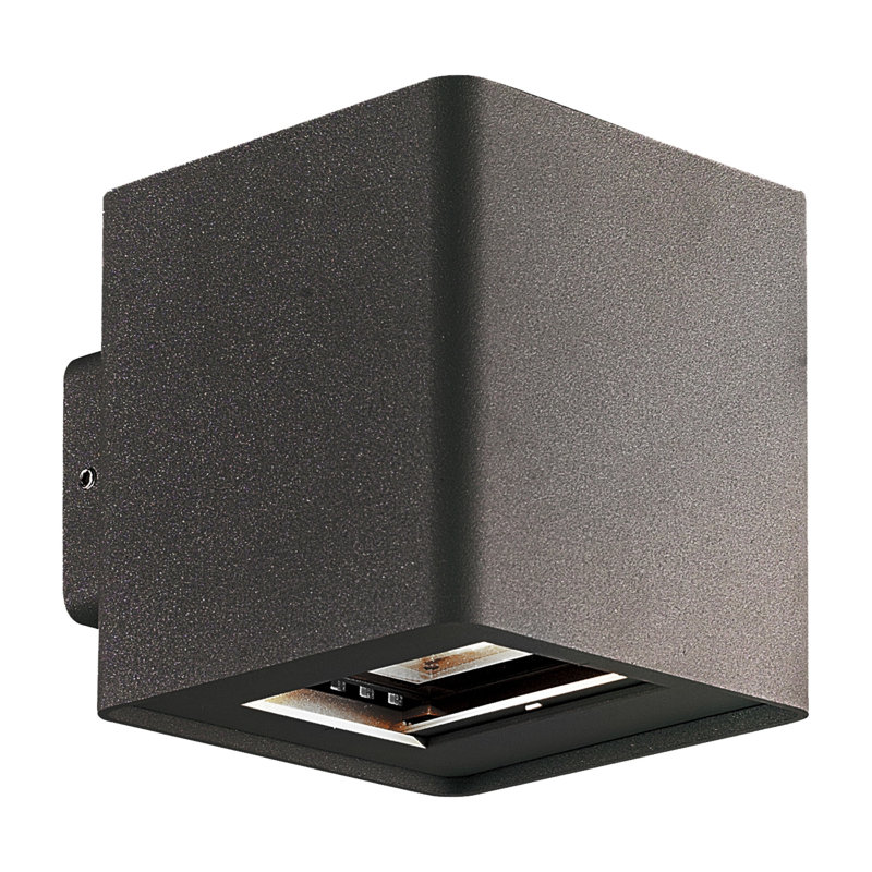 Crest LED Outdoor Wall Light, Black