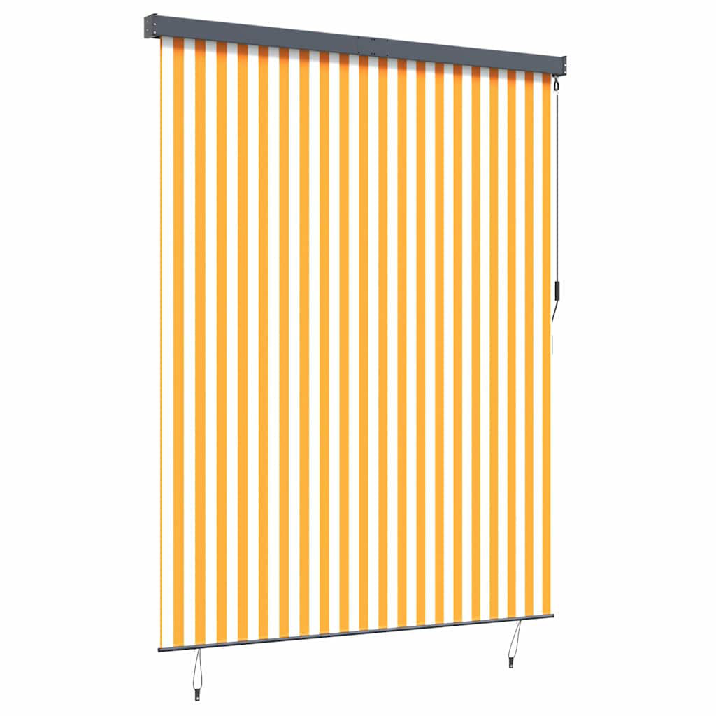 Vidaxl Outdoor Roller Blind Striped Fabric