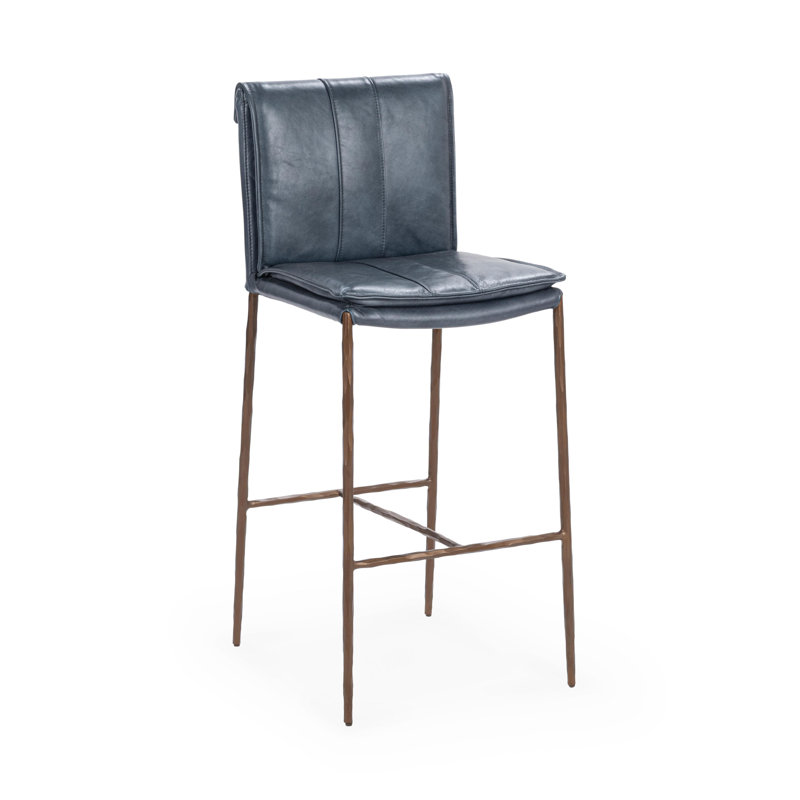 Tabouret de bar Mayer - bleu océan, Tabouret de bar (siège d'une hauteur de 31 po), Bleu océan