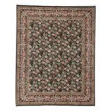 Hand Knotted Wool Oriental Area Rug in Black