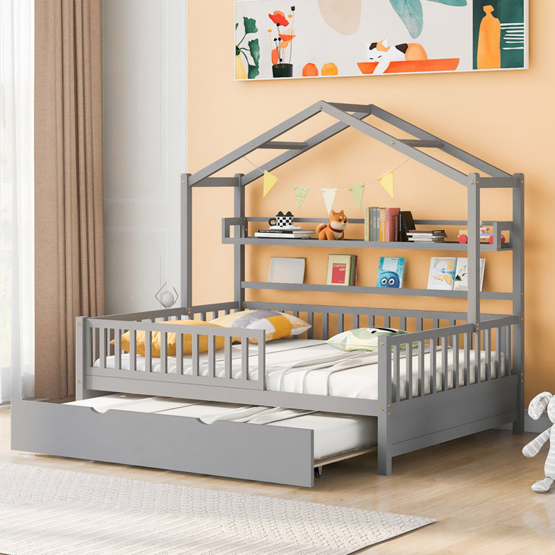 Herbie Bed Frame, Gray, Full