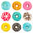 Colorful Donuts by Nataliia Pyzhova - Wrapped Canvas Print-899812766