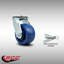 4 Inch SS Solid Poly Swivel Caster with Roller Bearing and Swivel Lock SCC