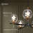 Mansurah 5-Light Shaded Wagon Wheel Black/Brass Chandelier