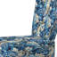 Chaise d'appoint nautique rembourrée en velours à motif cachemire VII