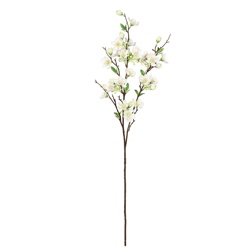 Fleur artificielle en fleur, Blanc, crème