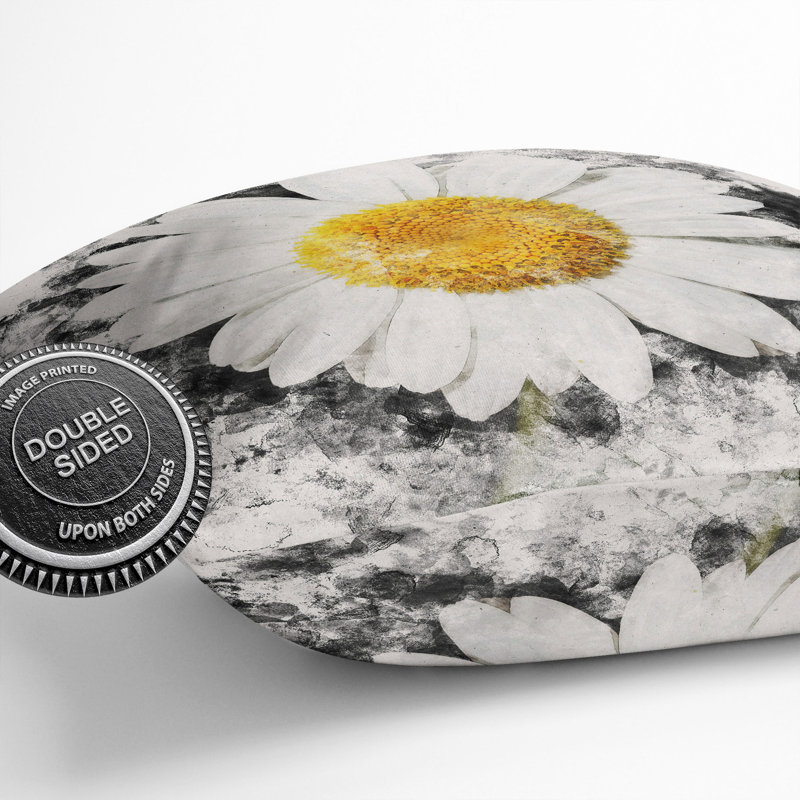 White Daisy Vol.6 Scatter Cushion, 55cm H x 55cm W x 20cm D