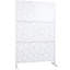 Écran d'intimité autoportant en métal l 48 po x H 76 po - Panneau de séparation intérieur / extérieur pour patio, balcon, terrasse et jardin