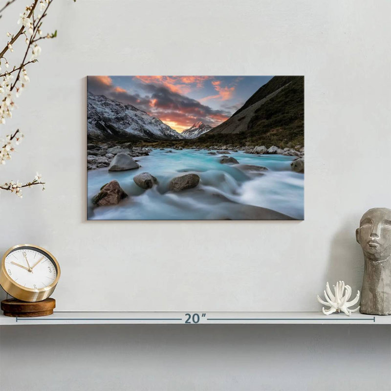 Sunset Over Hooker River, 8" H x 12" W