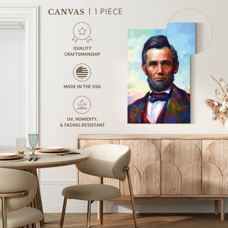 Abraham Lincoln II, H 24 po x l 16 po